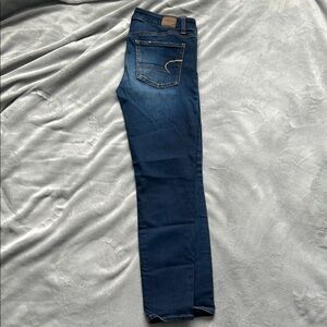 American Eagle Outfitters Deep Blue Skinny Jeans